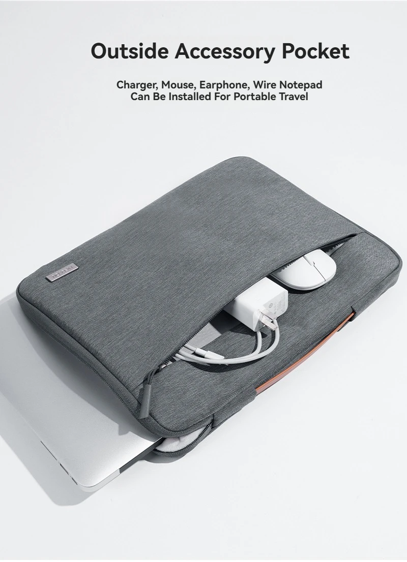 Laptoptasche 13,3 14 15,6 Zoll Hülle für MacBook Air Pro 16 Xiaomi Redmi Huawei Notebook-Tasche Herren Damen Tragbare Handtasche Aktentasche – Detail 8