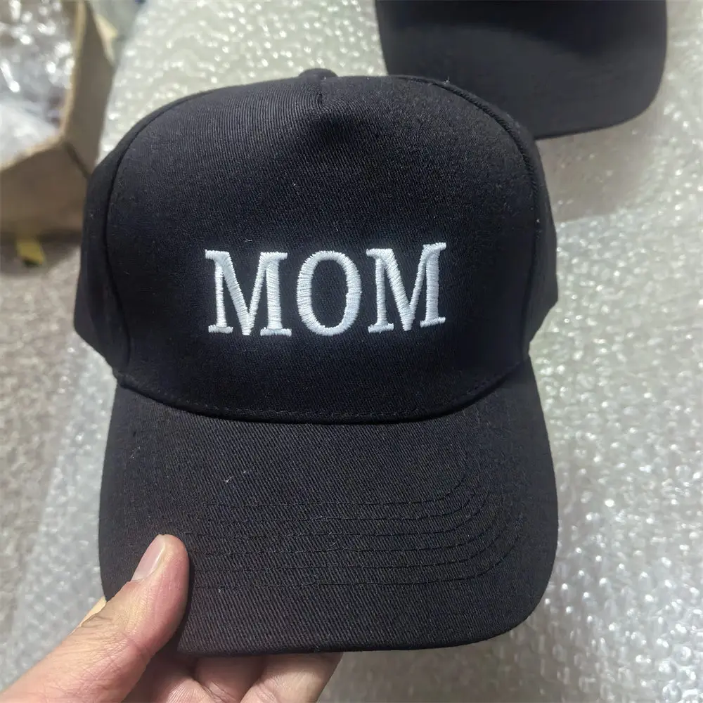 Boné de Beisebol Bordado DAD MOM, Boné Retro Vintage para Homens e Mulheres, Boné de Casal, Boné Hip Hop