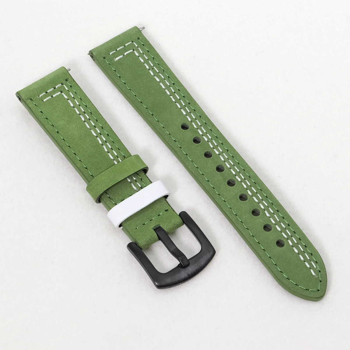 Premium Leather Watch Band - 20mm/22mm Sizes - Elegant Wrist Bracelet