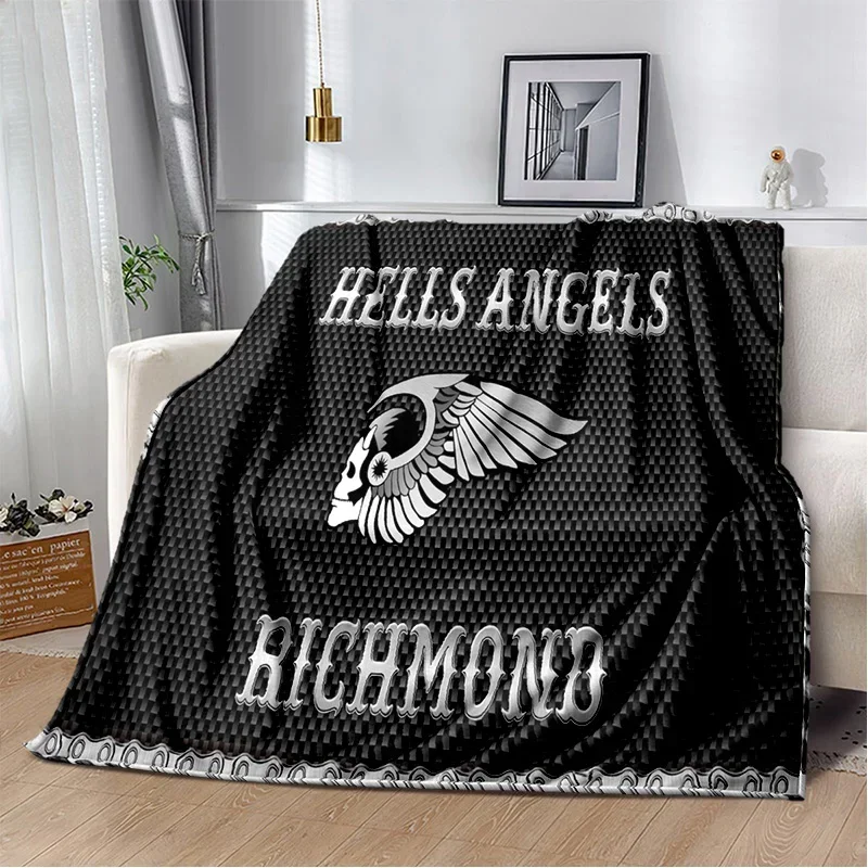 Napakalambot Hells Angels MC 사인 담요, 부드러운 던지기 담요, 가정 침실 침대 소파, 피크닉 여행 사무실 커버 담요