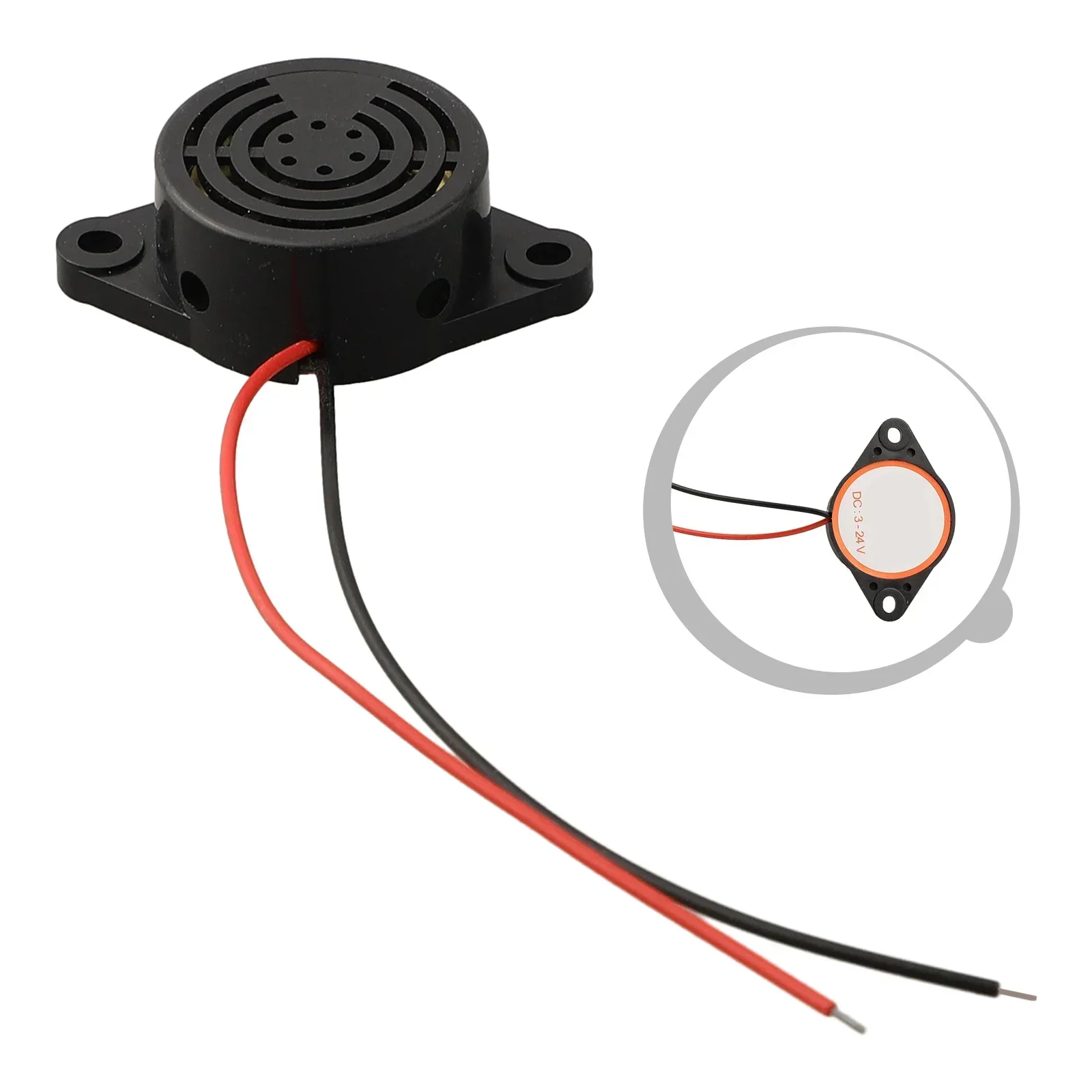 Warning Buzzer Speaker Warning Buzzer Car Electronic Buzzer Beep Tone Alarm Ringer Light Off Warner Control Buzzer Beeper 12V Adapter Cable Warning System
