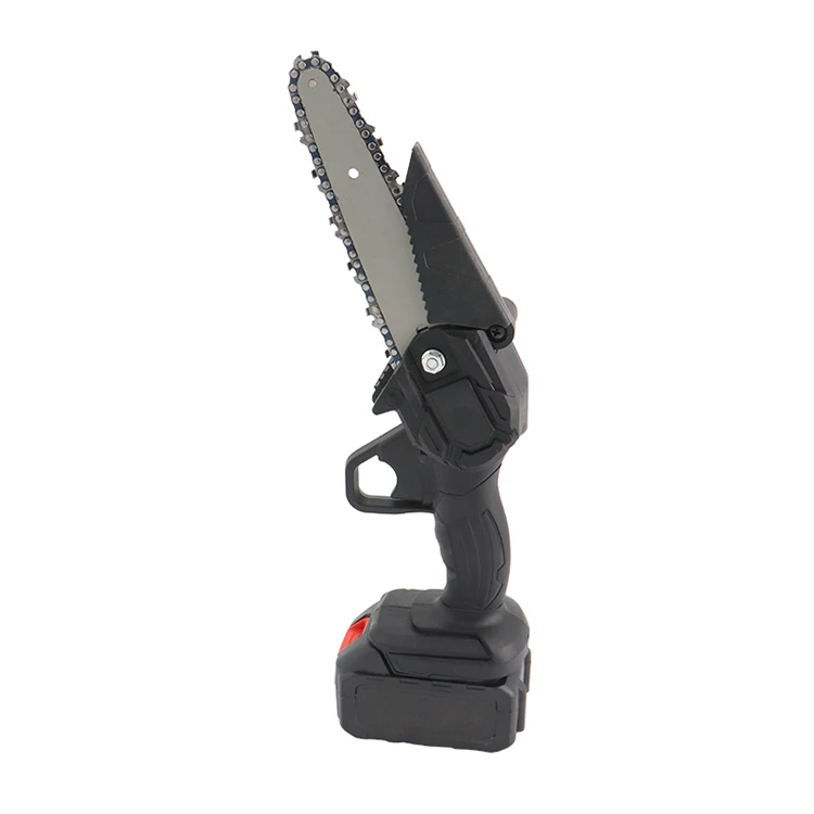 SUNSHINE Electric Chainsaw Cordless Handheld Pruning Saw Portable Home Garden Logging Power Tool 18V Lithium Battery Wood Cutter