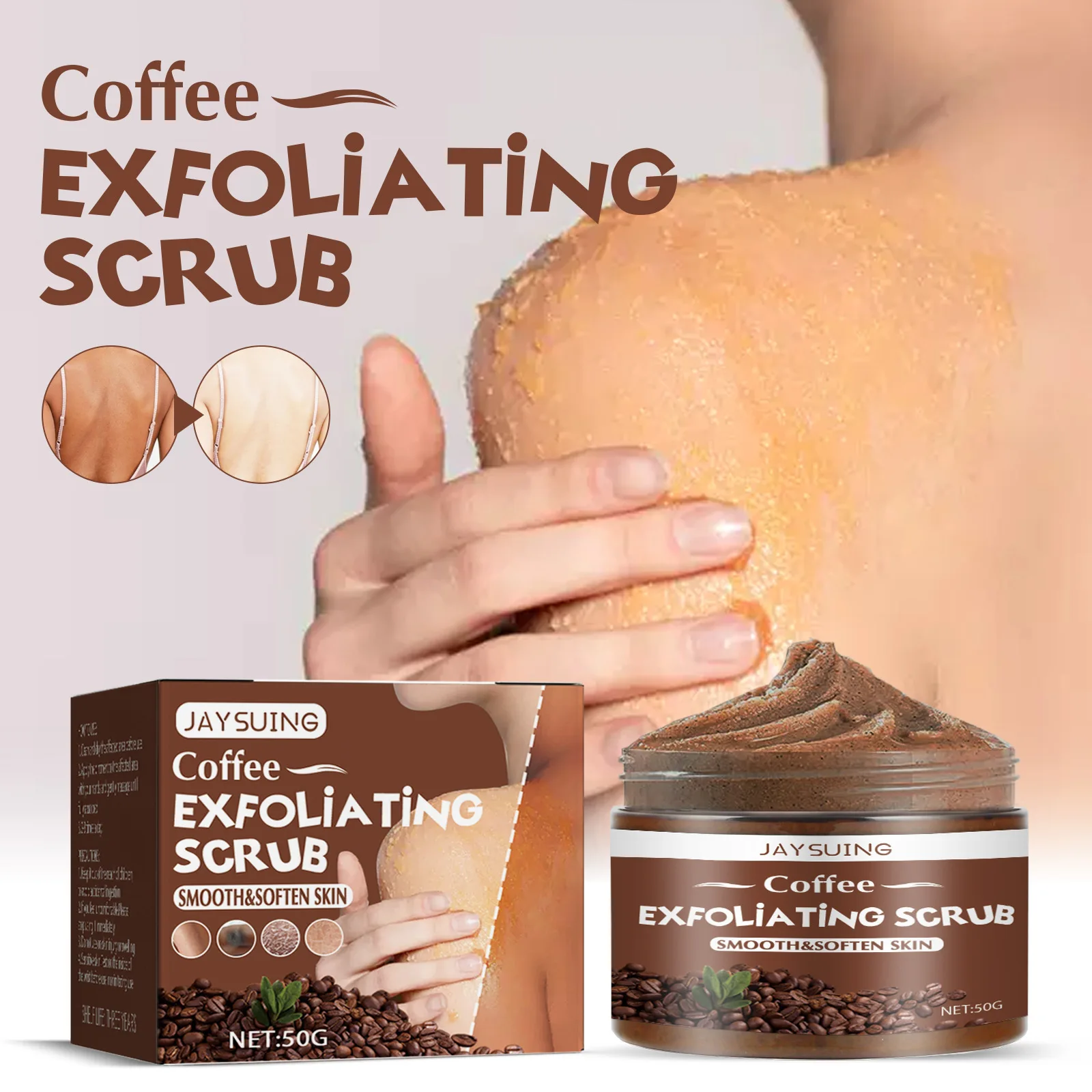 

Coffee scrub deeply cleanses and removes keratin, lightens melanin, brightens and rejuvenates the skin