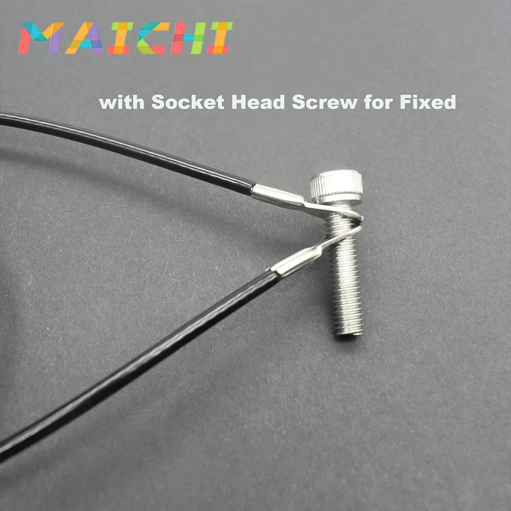 PVC Coated Stainless Steel Cable With Eyelets Short Wire Rope Lanyard Lock Security Chain Link 4PCS stainless steel wire rope steel wire rope