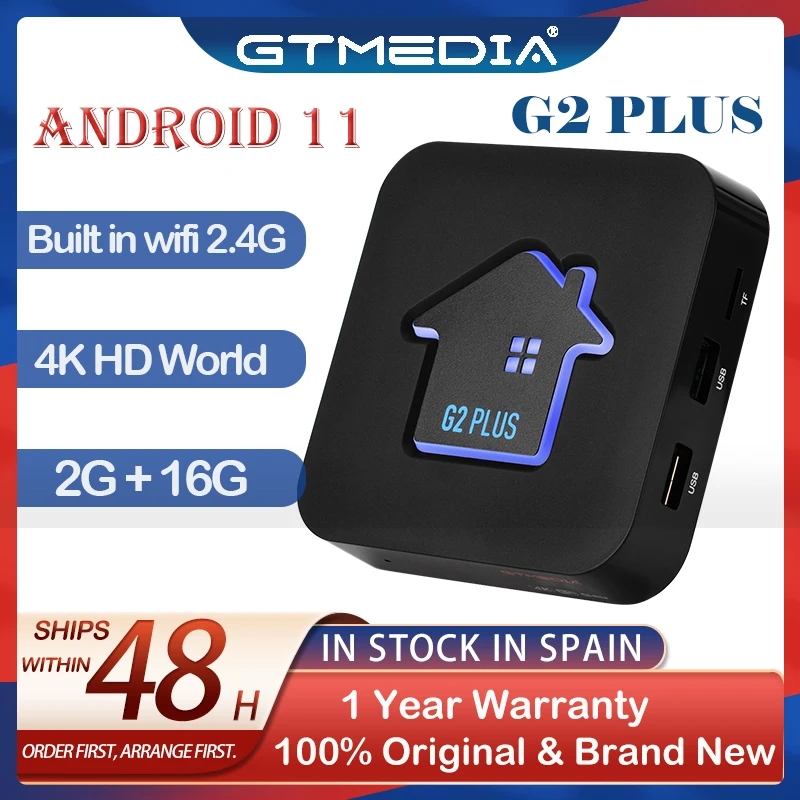 Gtmedia G2 plus Amlogic S905W2 boîtier Smart TV Android 11 - Chine