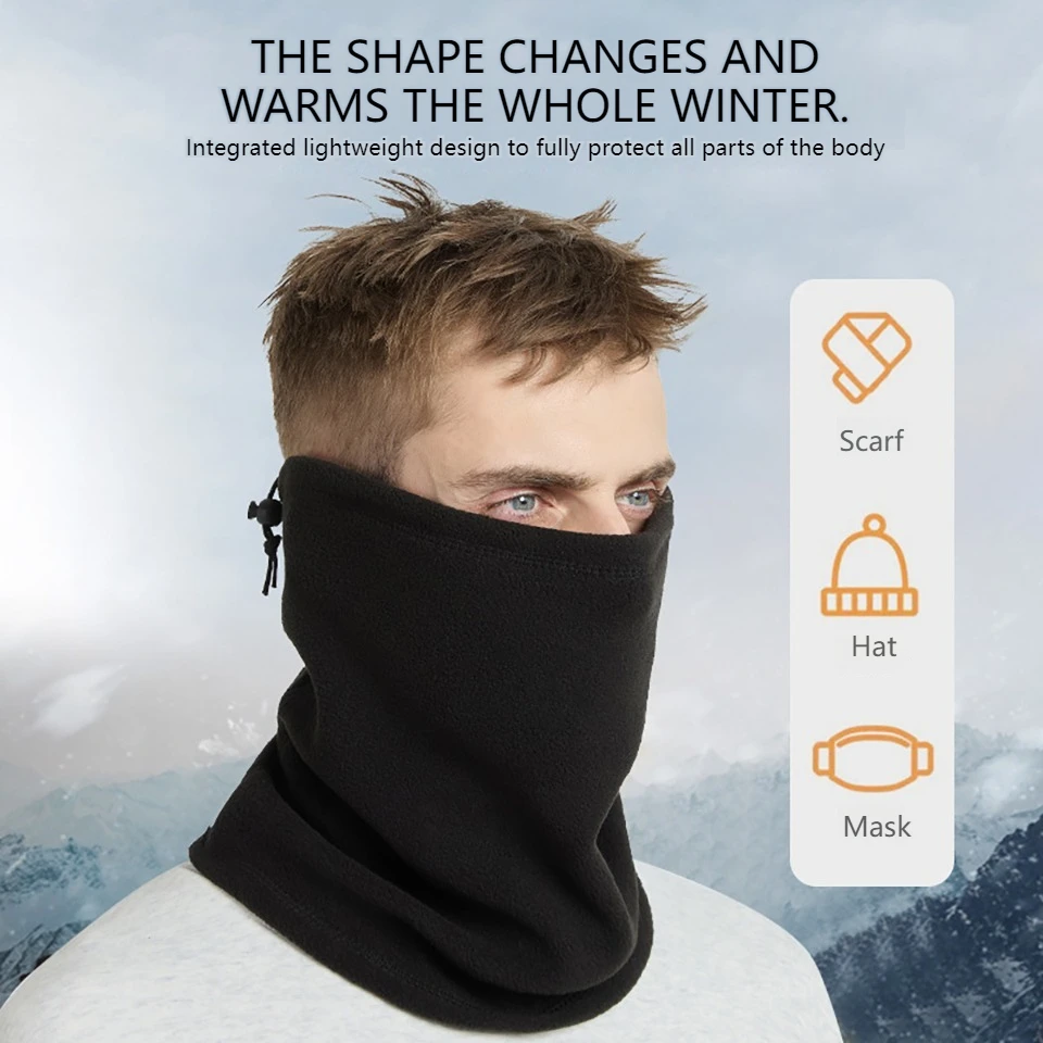 LOOGDEEL Cycling Bandana Cold Resistant Scarf Bike Hat Windproof Warm Face Mask Sports Running Motorcycle Riding Bike Balaclava 6