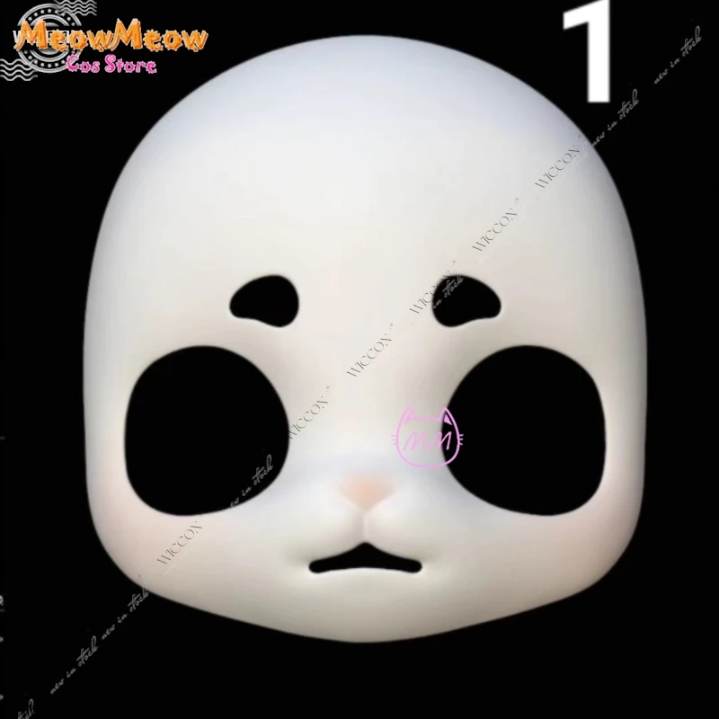 Square-faced Bunny Fursuit Mask Skull Furry Skull Fursuit Kigurumi Headsets Head Kig Series Skulls Halloween Cosplay DIY Prop