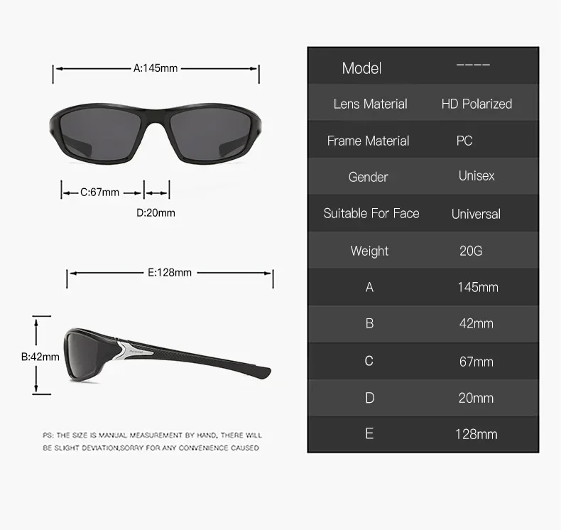 Description Picture 4 of itemPolarized Fishing Sunglasses 2023 Men Women Sun Glasses Fishing Camping Driving Eyewear Outdoor Sports Goggles UV400 Sunglasses