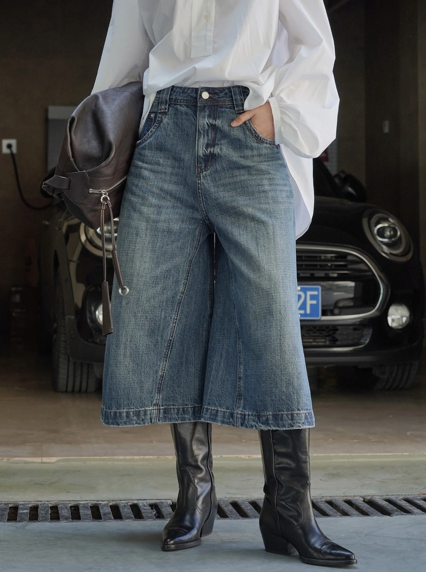 spring-and-summer-women's-casual-solid-high-waist-loose-wide-leg-jeans