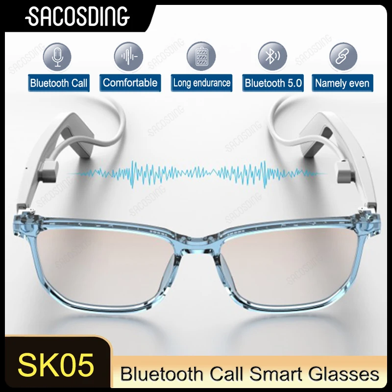 Wireless Headphone Glasses Stereo with Microphone