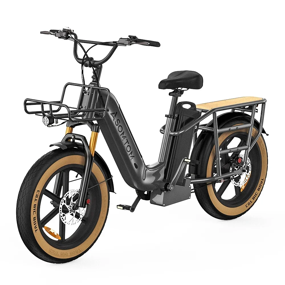 Electric Bicycle 1500W Powerful motor 48V30AH Dual Battery Urban Commuting Takeaway delivery Electric Bike Fat Tire Aldult ebike