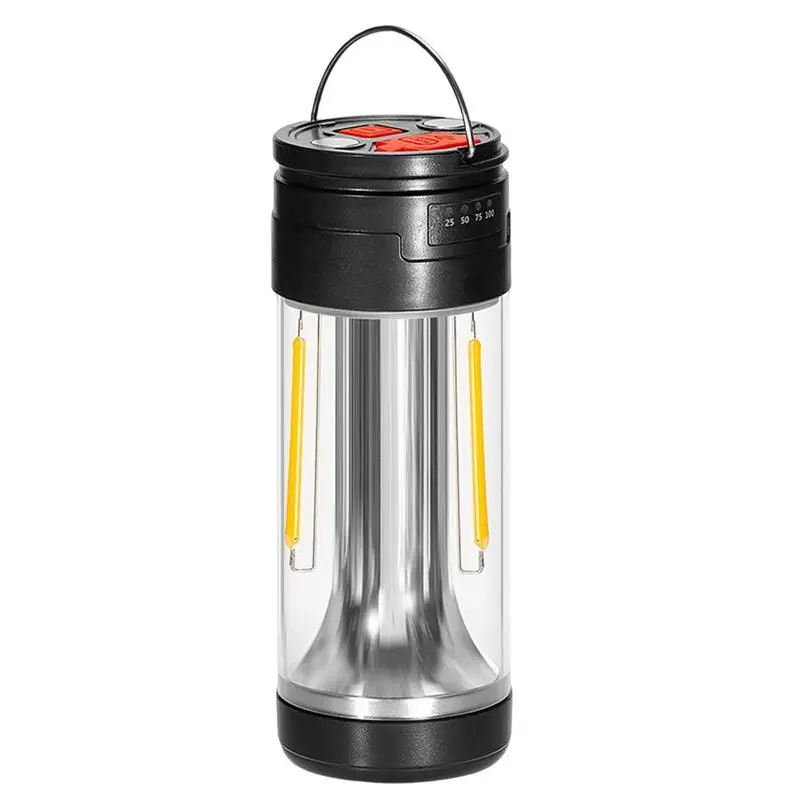 

Camping Lantern Portable 2-in-1 LED Flashlight Waterproof USB Charging Powerbank Camping Accessories 4 Modes Survival Kits