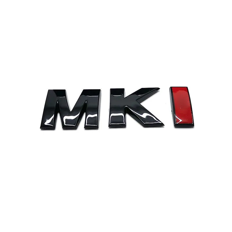 광택 블랙 골프 1 자동차 액세서리 MK 1 그릴 문자 트렁크 엠블럼 로고 스티커