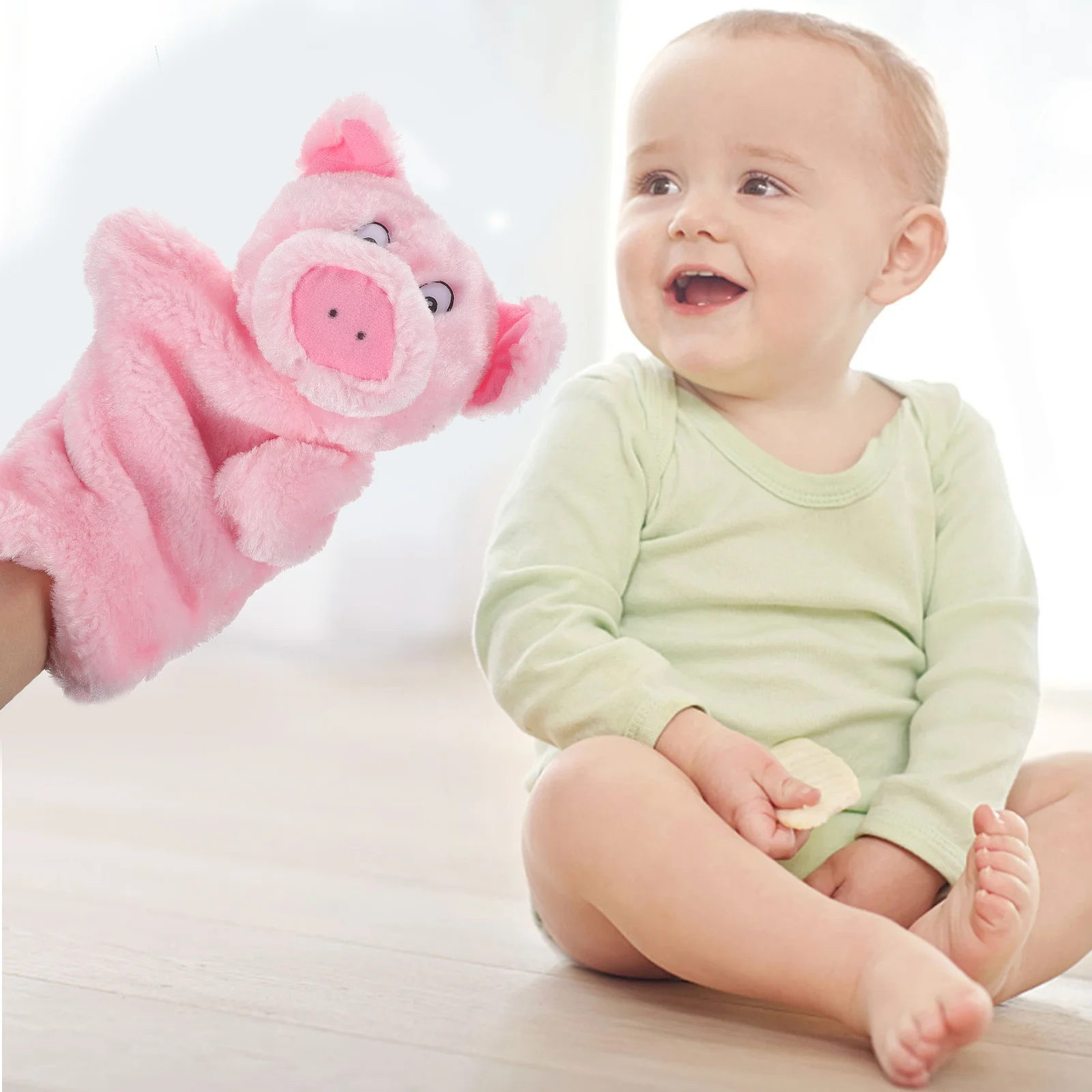 

2 Pcs Hand Puppet Early Education Toy Puppets for Kids Prop Childrens Toys Toddlers