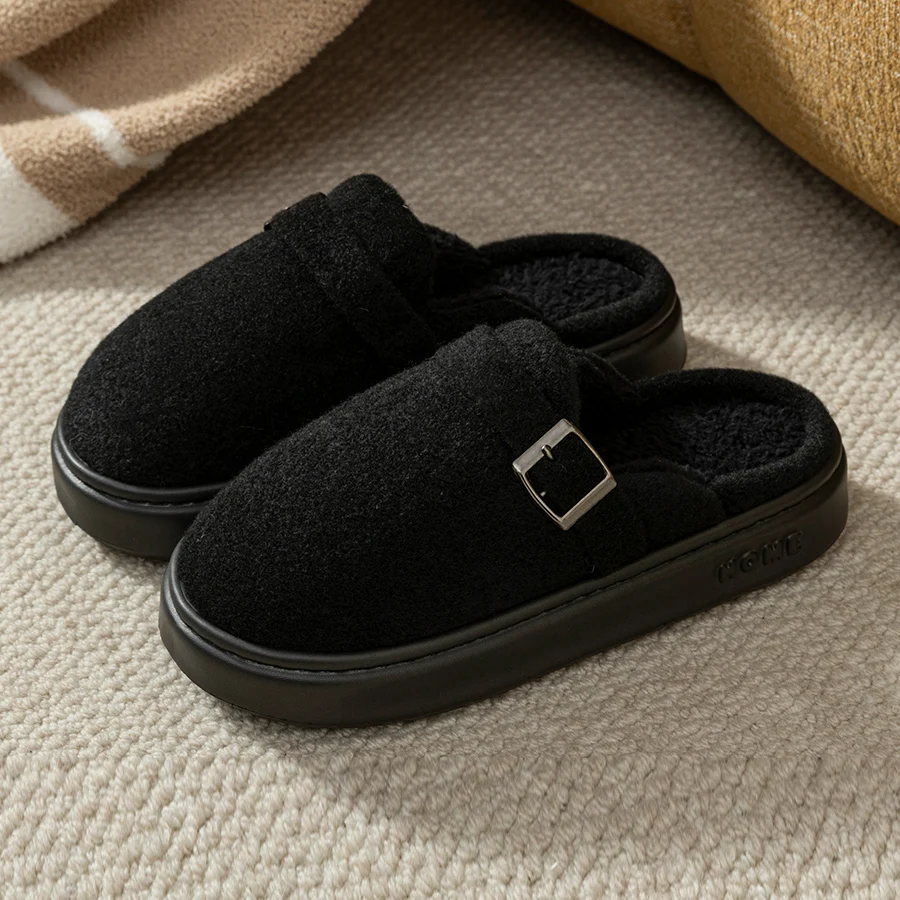 Outdoor Warm Dicke Sohlen Rutschfeste Herren Hausschuhe Winter Atmungsaktive Modische Casual Schnee Komfort Stiefel Hause Schuhe für Paare