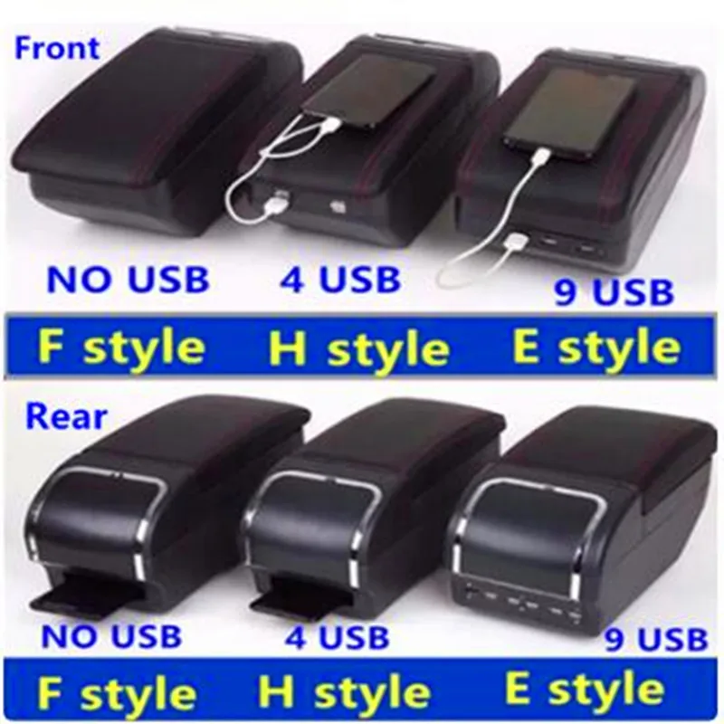 NFAHBAQA Accoudoir Boîte Pour Citroen C1 Peugeot 107 Toyota Aygo BJ, Boîte D'accoudoir Pour Console Centrale PU Cuir Porte-Gobelet Accessoires Cendrier IntéRieurs,03-C3 Black White NOUSB