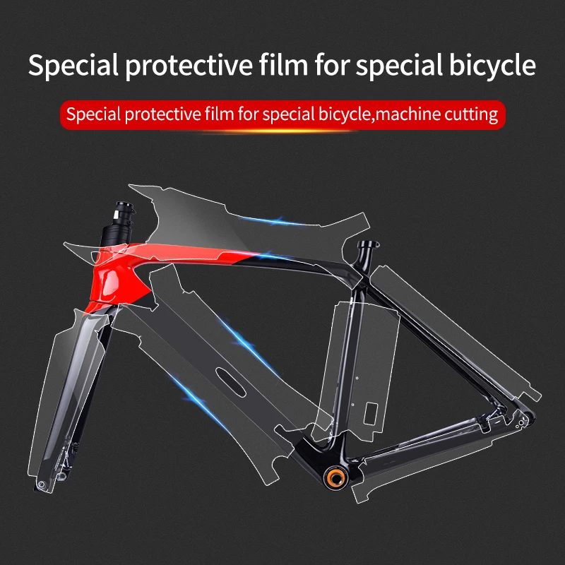 Autocollant de protection de cadre de vélo Autocollant de protection de