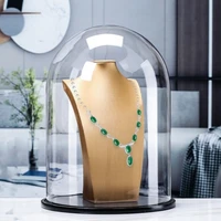 30*50cm Super Big Glass Dome Deocration Diameter=30cm Height=50cm Black Base Transparent Cover Wedding Souvenir Birthday Gift 1