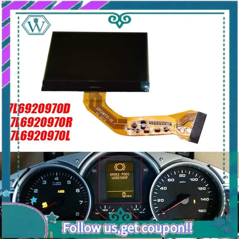 AA92-자동차 계기판 LCD 디스플레이 7L6920970D 투아렉 포르쉐 카이엔 S GTS 955 2003-2010 부품 대시 클러스터 속도계 화면