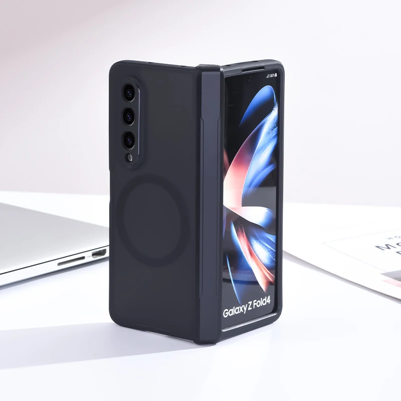 Transparent Magnetic Shockproof Case with Wireless Charging for Samsung Galaxy Z Fold Series