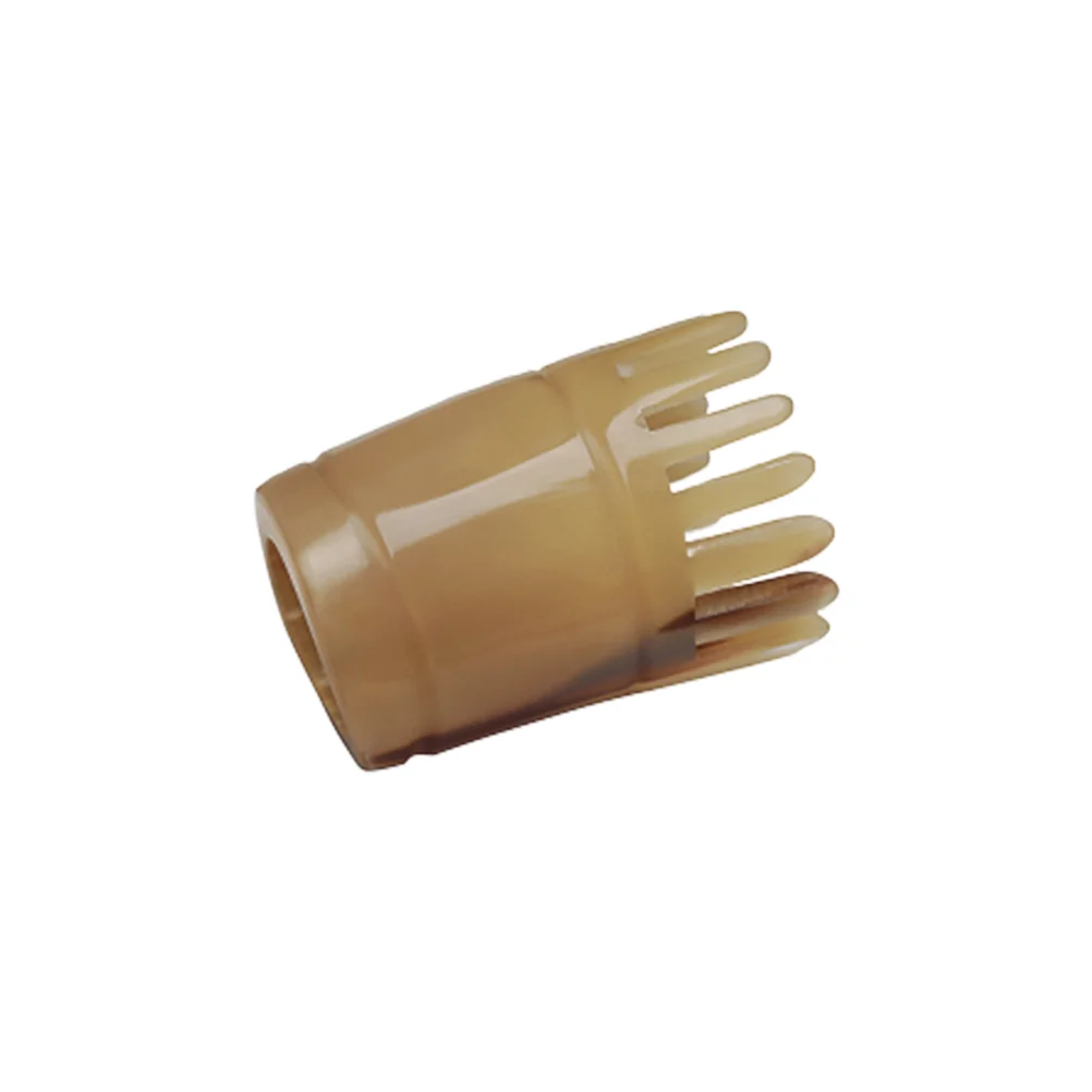 

Hair Scalp Comb Natural Bull Horn Detangling Brush Exfoliating Scrub for Hair Growth Stress Relax ( Short Handle ) Random Color
