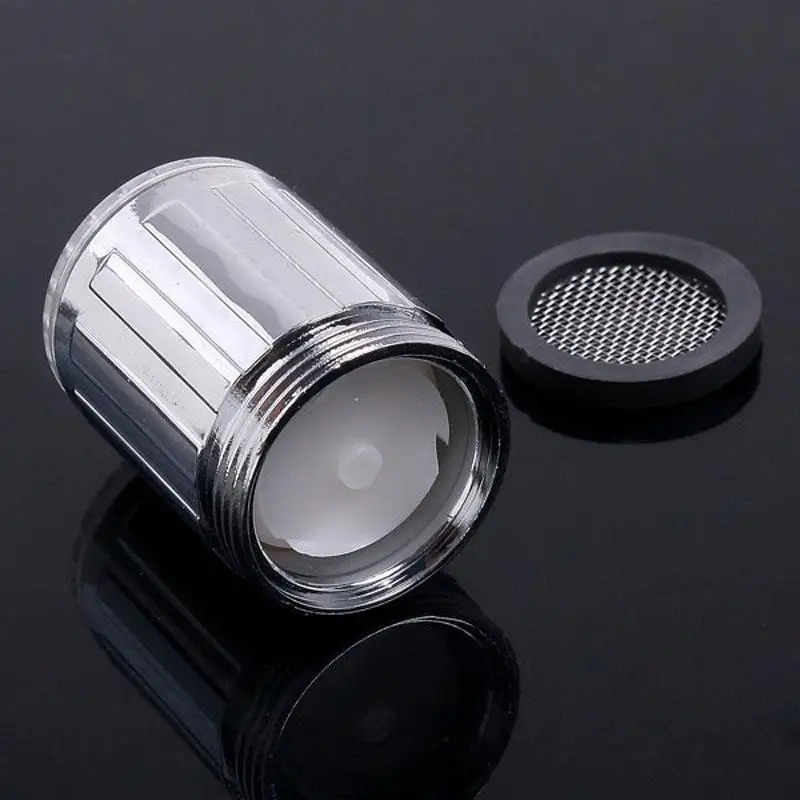 ColorfulLEDLightShowerFaucetLightTapFlashingColorBlinkingTemperatureAeratorWater