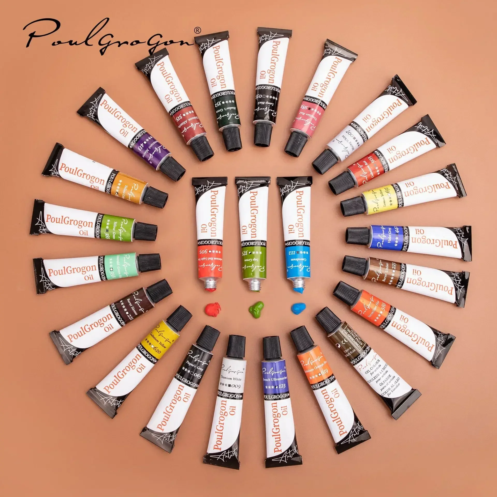 Non-Toxic 24 Colors 12ml Tube Professional Oil Paint Set for Artist Oil Painting Drawing Art Paint Supplies for Artists Painting