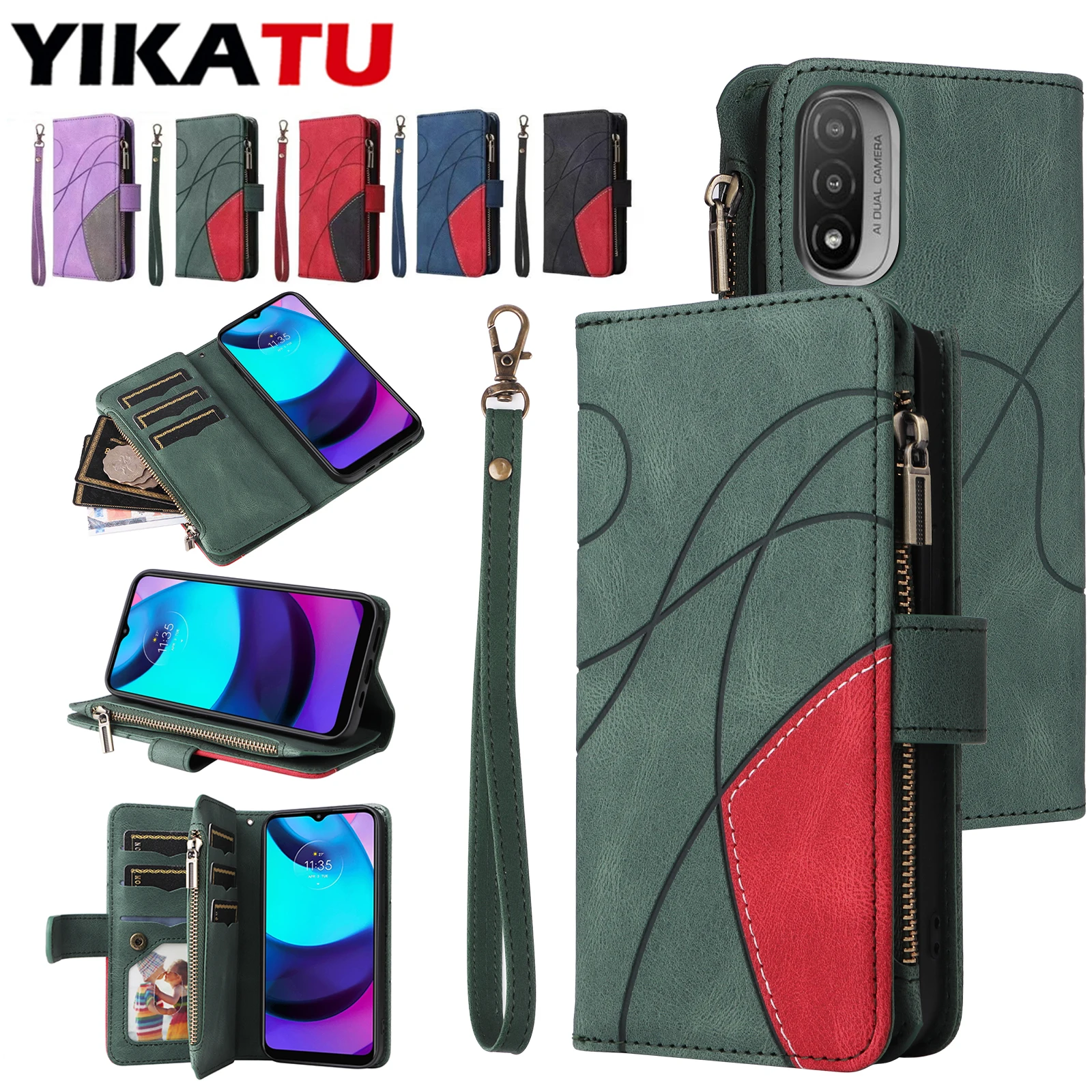 Premium Flip Leather Wallet Phone Case with Multi Card Slots