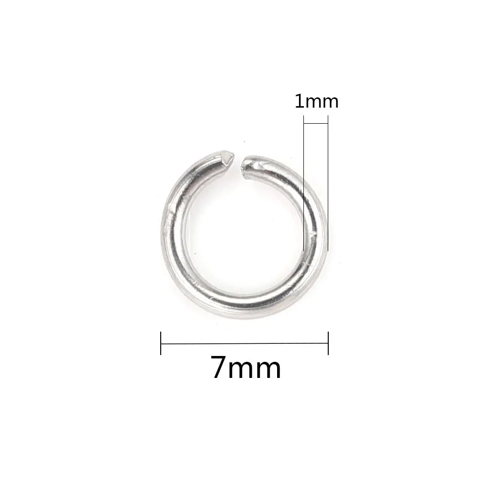 7mm Jump Rings 200pcs Stainless Steel Jump Rings for Jewelry Making Earring  Findings 