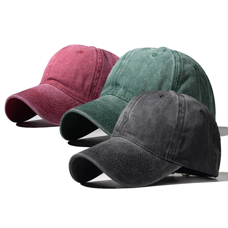 

Hot Sale Men Women Baseball Cap 100% Cotton Washed Solid Summer Sun Visor Snapback Hip Hop Sports Cheap Unisex Dad Hats EP0477