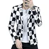 Blazer Men's Fashion Gentleman Business Outdoor Travel Letter Wedding Slim-fit Korean Fashion Handsome Teen Casual Blazer 1