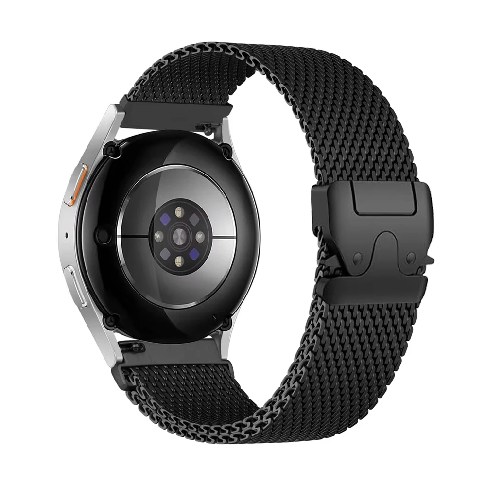 Elegant Milanese Mesh Metal Watch Strap - 20mm/22mm Luxury Wristband Adjustment