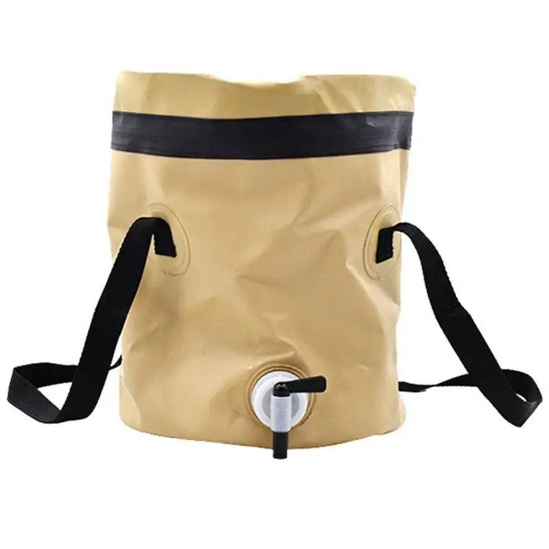 

Camping Fishing Bucket 10L Multi-Functional Portable Bucket with Lid Water Storage Bucket for Camping Hiking Climbing