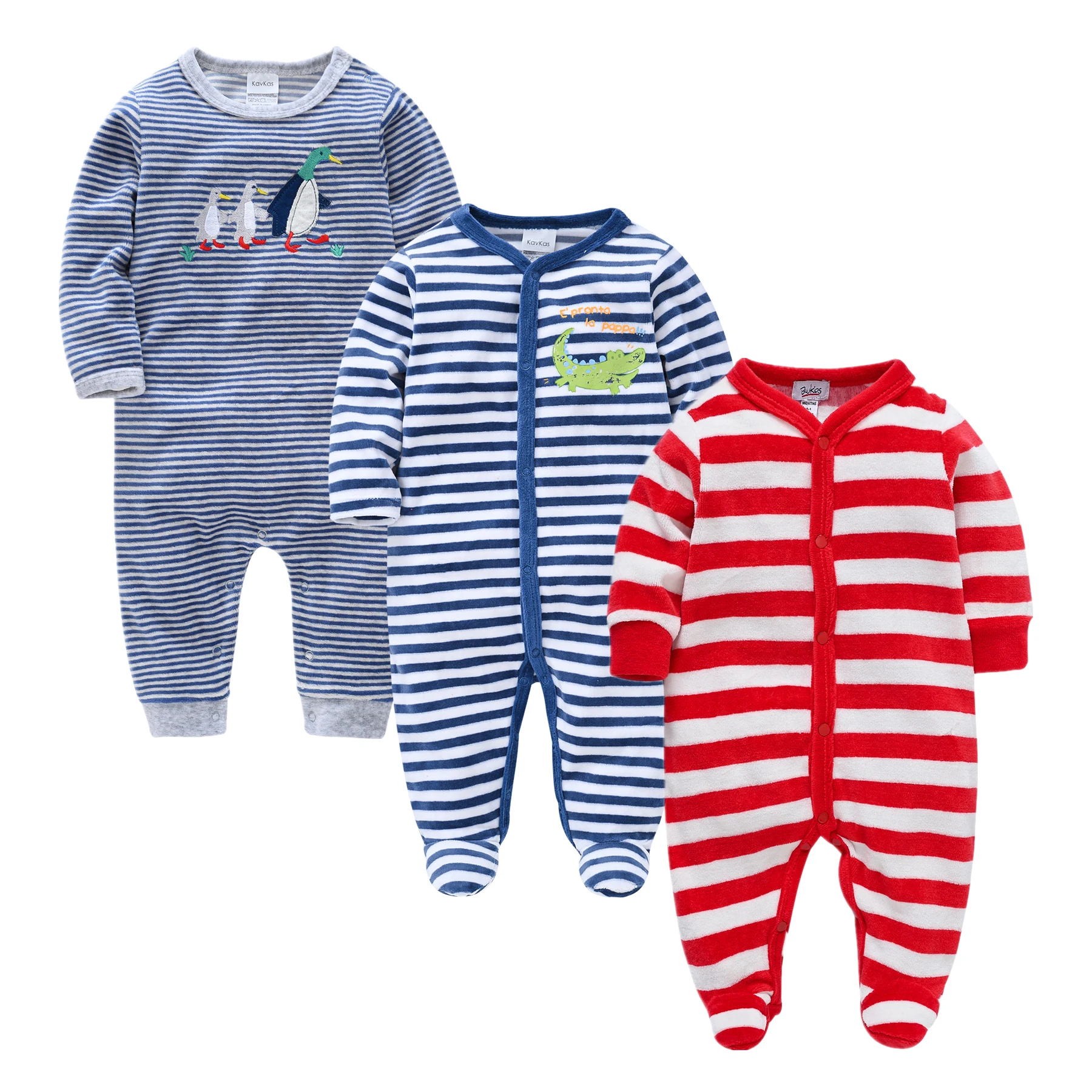 0-12M Baby Blanket Sleep Newborn Girls&Boys Velvet Winter Clothes of Long Sheeve 1/3Piece Infant Clothing Pajamas Overalls Cheap