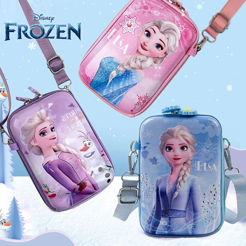 

Disney Princess Frozen 2 Elsa Anna Cartoon Messenger Bags Cute Mickey Shoulder Crossbody Bag Toys for Children Christmas Gifts