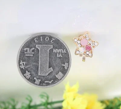 Korean Rhinestones Clip Earrings For Women Girl Party Jewelry Gift ear clip earrings clip earrings ear clip ear accessories