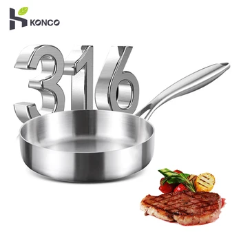 316 Stainless Steel Nonstick Frying Pan 1