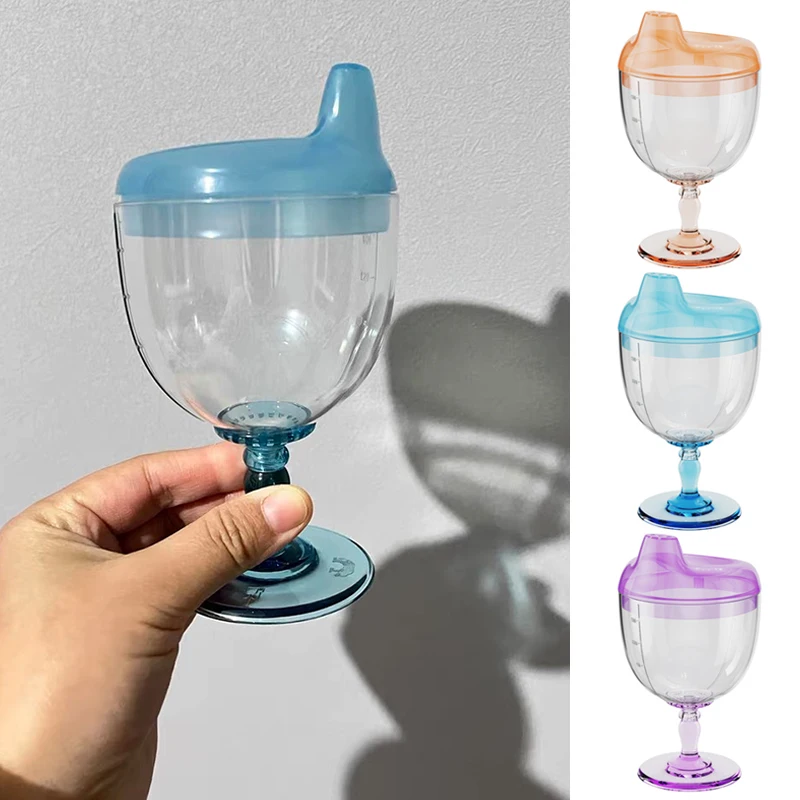 180ML Baby Leakproof Cups Children's Learning Drinking Juice Milk Cup Anti-fall Wine Glass Duckbill Mouth Shape for Baby Feeding drinking cup water cup feeding cup