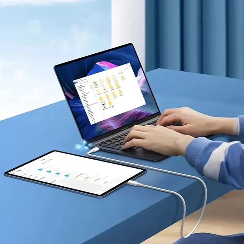 รูปสินค้า สายชาร์จ USB-C 120W 2 ช่อง ชาร์จเร็ว สำหรับ iPhone Samsung Huawei