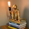 Resin Monkey Table Lamp Sitting Monkey Light Indoor Table Light Fixture Decor 2