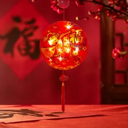 Chinese New Year's Pendant Lamp Spring Festival Suction Light for Home Window Decor New Year 2022 Ornament