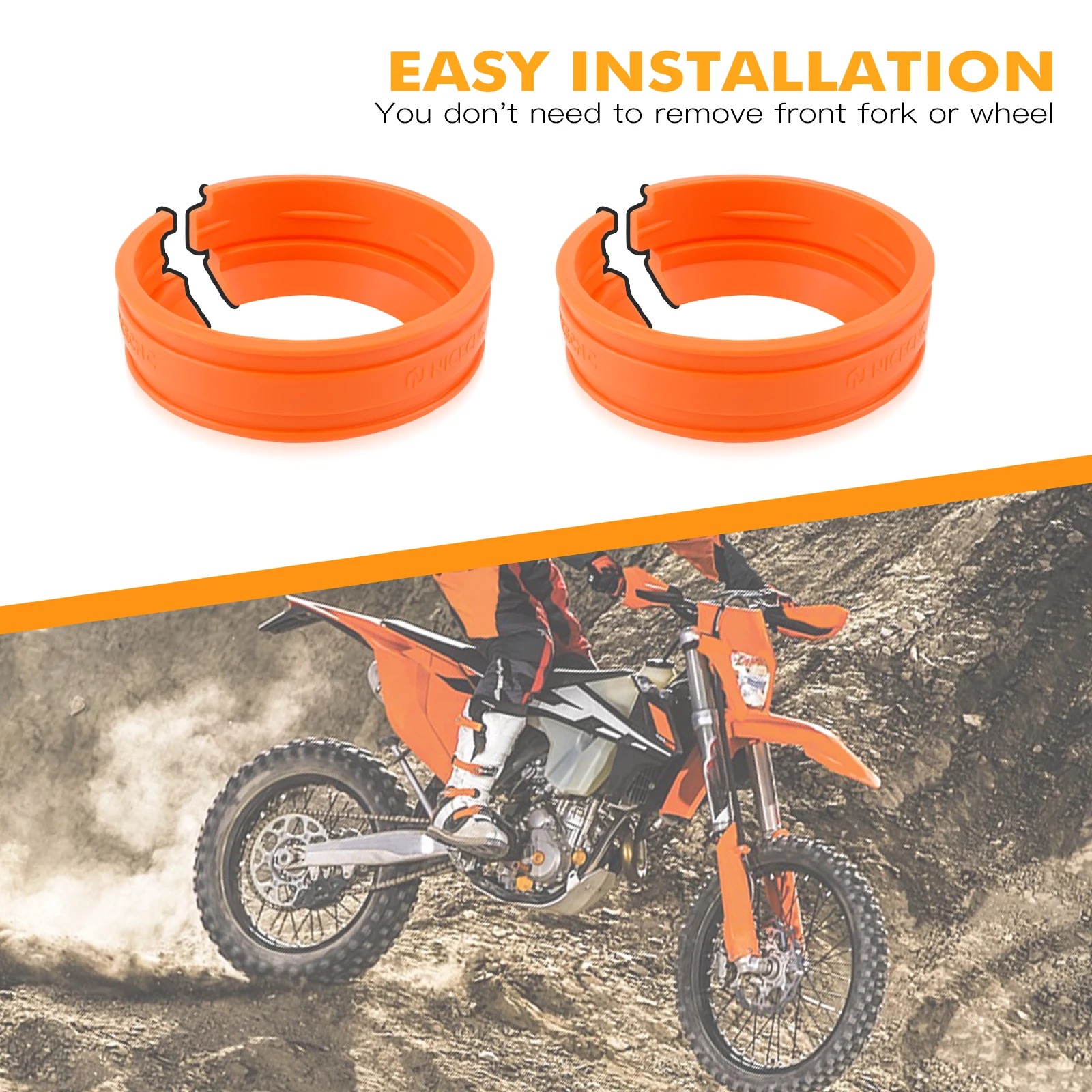NICECNC Schlammschaber für KTM TPi EXC 300 EXC-F 350 SX 125 SXF 450 XC XCF XCW XCWF 2004–2024 für Husqvarna TE 300 Sherco SE 300 – Detail 2
