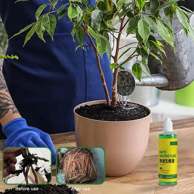 Gyökérnövekedési Hormonok Gyökerező Dugványokhoz Folyékony Nagyteljesítményű Szerves Növények 100 Ml Transzplantációk Zöldségfélék - Image 3