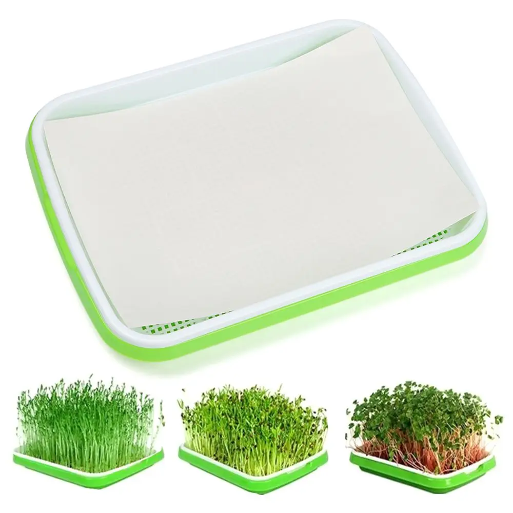 1pc Plastic Grow Nursery Pots Vegetable Soilless Nursery Trays Seed Germination Tray Seedling Sprout Plate Pots Tray
