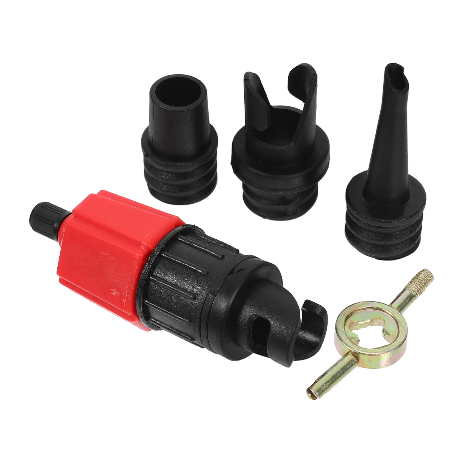

1Pc Vehicle-Mounted Electric Pump Splice Head Practical Simple Metal Pump Inflator Conversional Head for Kayak Car (Red)