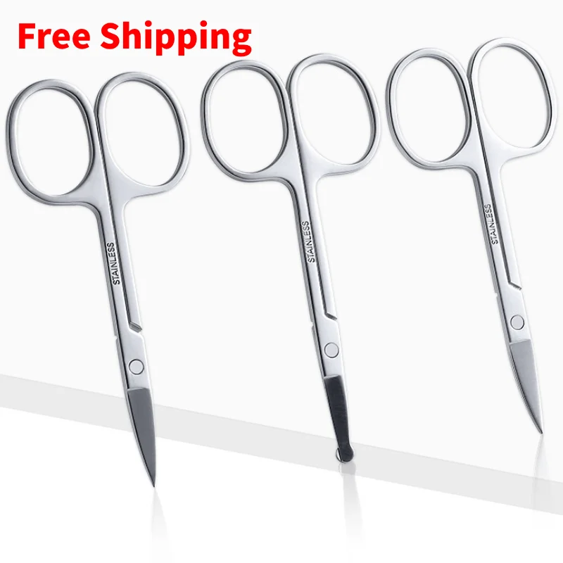 

100Pcs Nails Nose Eyebrow Scissors Cuticle Trimmer Epilator Professional Hair Removal Shaver Face Razors for Women Beauty Makeup