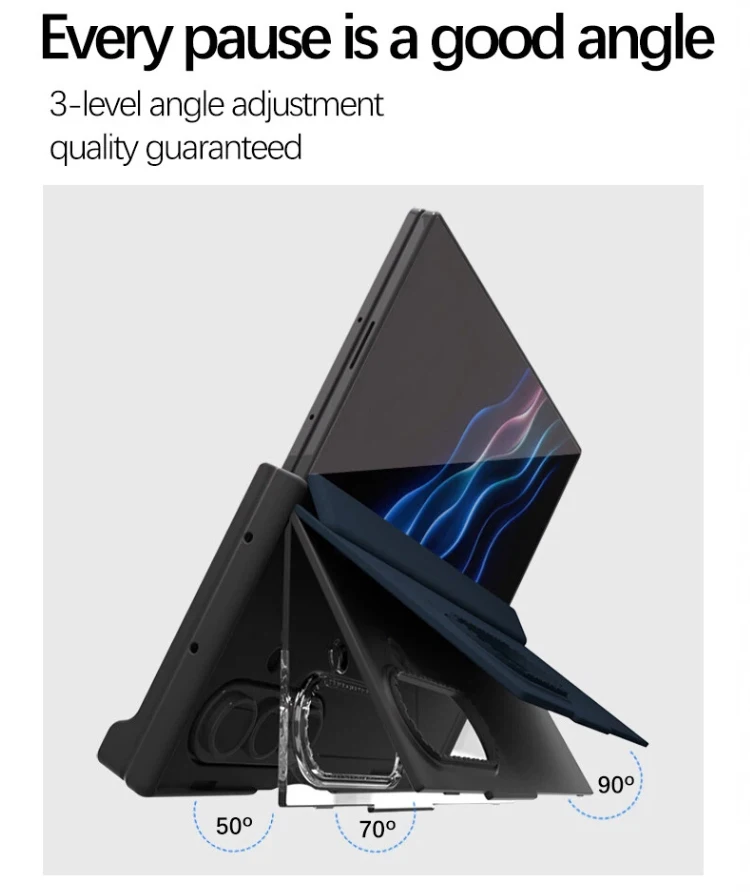 Samsung Galaxy Z TriFold Folding Stand Case with Card Holder Slot 10