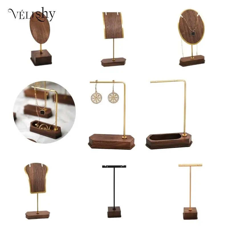 

Earring Necklace Ring Bracelet Jewelry Holder Marble Pattern T-shaped Jewelry Display Organizer Holders Metal Storage Racks