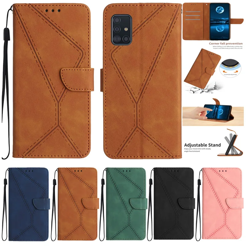 Per Samsung Galaxy A71 A716B Flip Case Samsung A 71 A51 5G Fundas Case Per Samsung Galaxy A41 A21 A21S Capa Coque Cover In Pelle