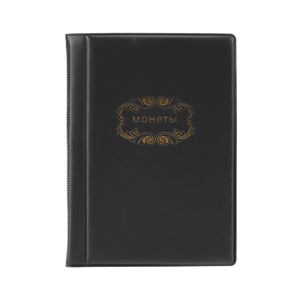 

120 Pockets Coins Album Collection Book Russian Language Cover Mini Coin Storage Album for Collection Collector Holders Case